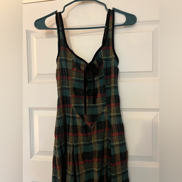 Free People Freya Plaid Midi Dress - Picture 5 of 7